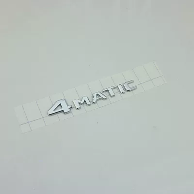 for Mercedes-Benz GLC new: Car logo - standard-4matic-bright-silver