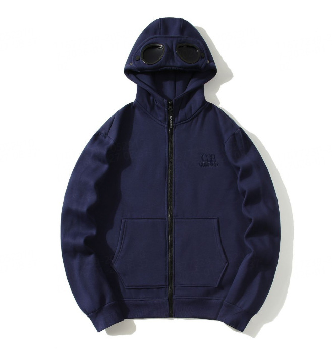 C.P. Company Goggle Hoodie Full Zip Navy