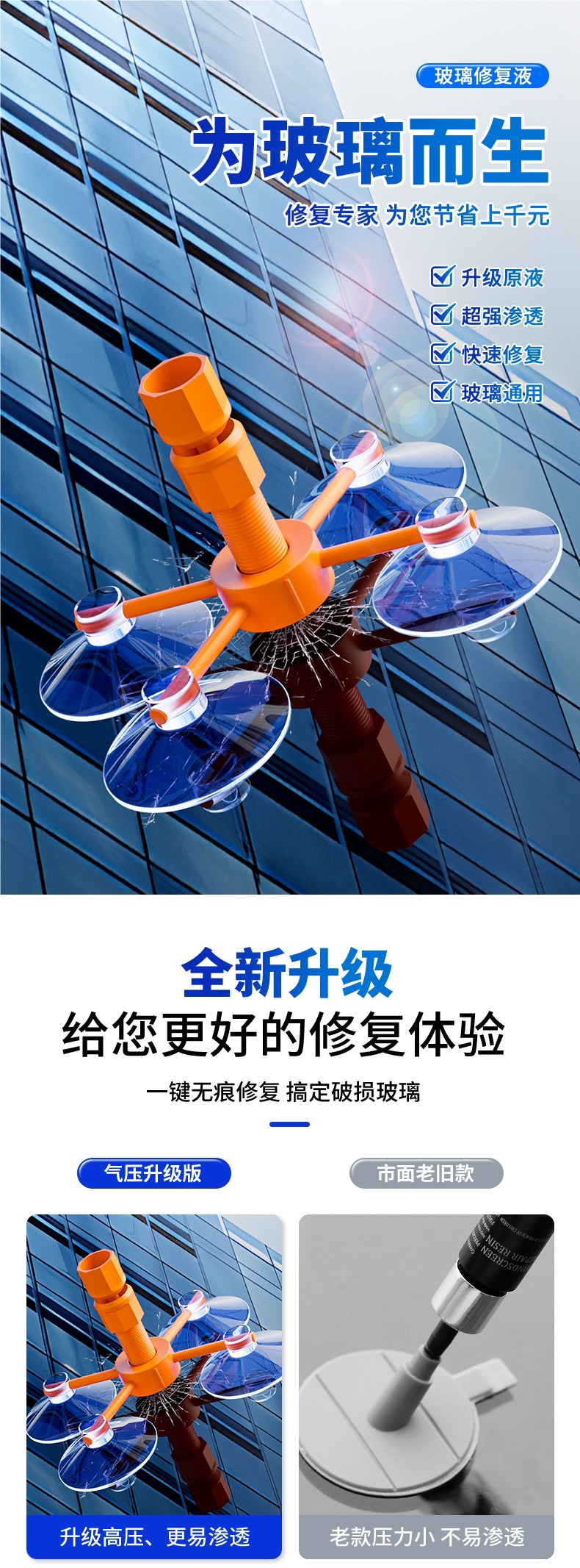Car Glass Repair Liquid Front Windshield Window Mirror Crack Crack Crack Scratch Repair Glue Reducing Agent Artifact