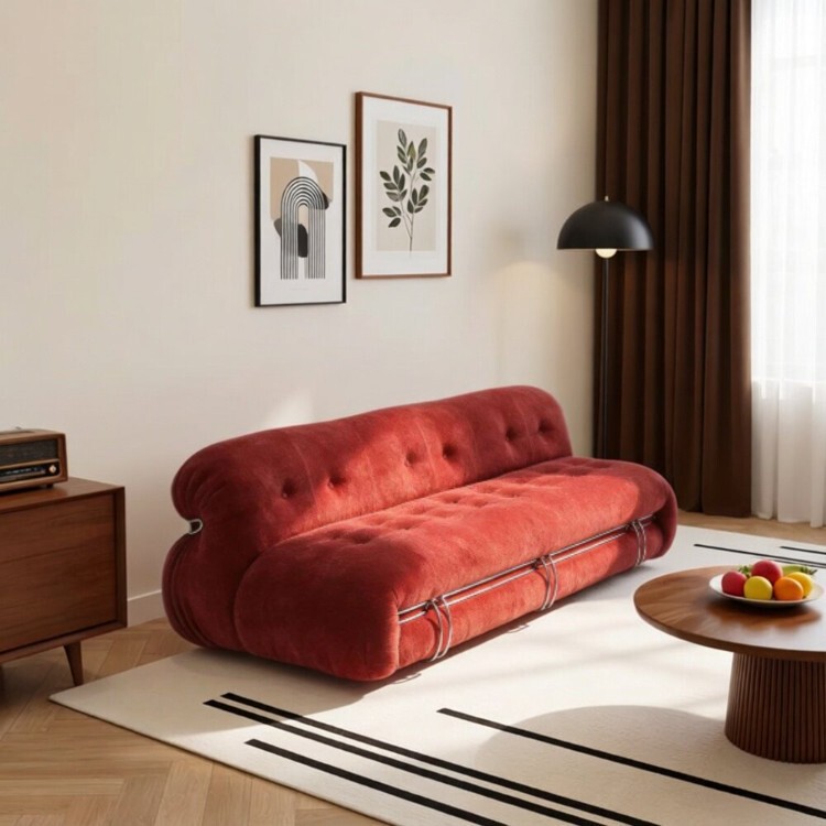 Hippo Sofa - Italian Minimalist Designer Style for Living Room, Beauty Salon, Nail Salon, Rest Area - Lambswool Steel-Tooth Sofa Hippo Sofa - Italian Minimalist Designer Style for Living Room, Beauty Salon, Nail Salon, Rest Area - Lambswool Steel-Tooth Sofa