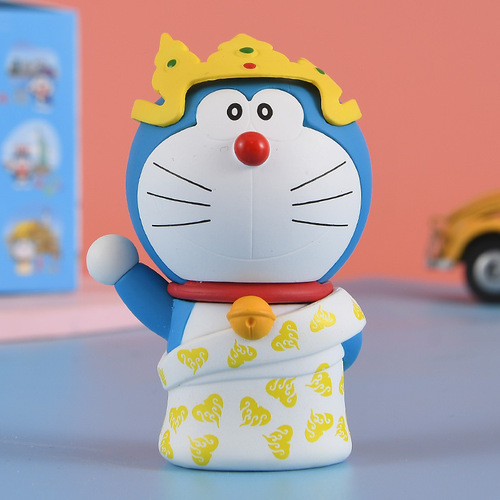 Doraemon World Travel Official Hand Puppet Ornament Birthday Gift Influencer  New Model Doraemon Blind Box