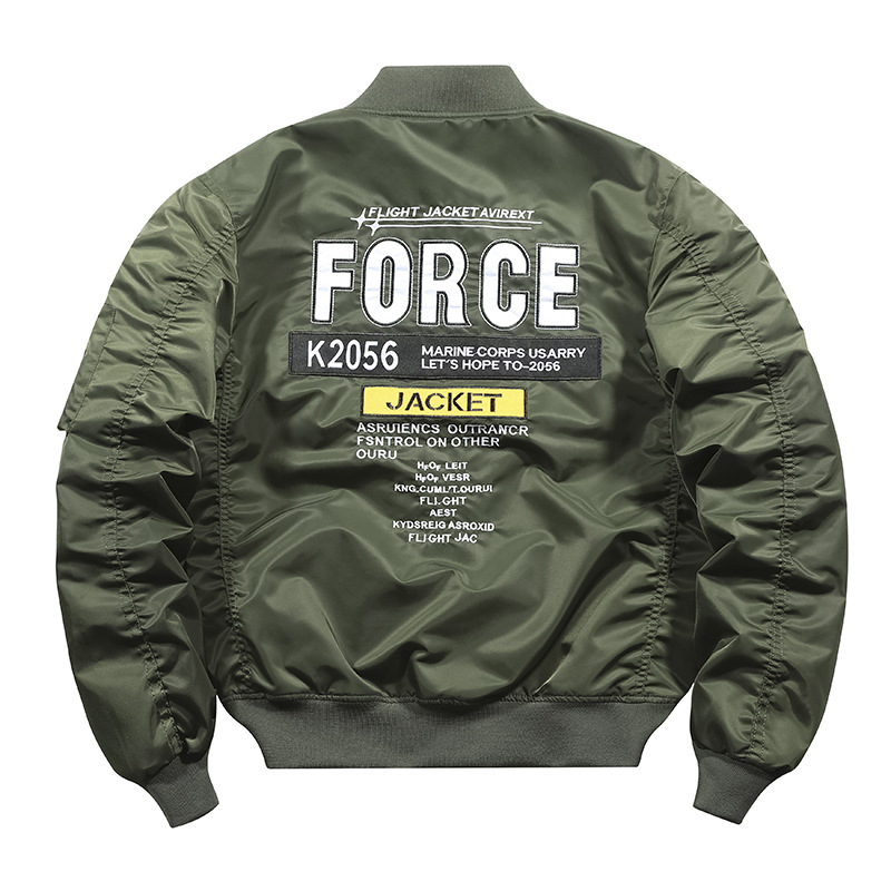 Primavera y otoño transfronterizos Los hombres japoneses nuevo piloto MA1 soporte casual uniforme de béisbol de los hombres chaqueta suelta top de los hombres