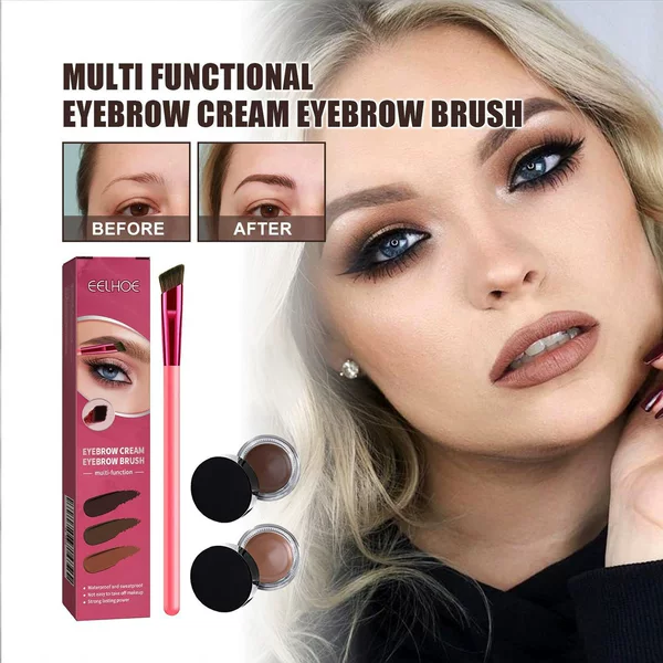 Eelhoe Multifunctional Eyebrow Brush Set for Defining and Drawing Natural-Looking Tinted Eyebrows, Moisturizing Eyebrow Makeup Set