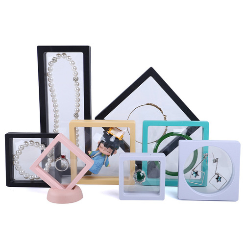 PE Floating Film Box Anti-oxidation Packaging Box Earrings Ring Necklace Jewelry Box Antique Collectibles Bead Bracelet Display Box