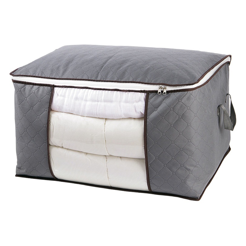 Bolsa de almacenamiento de tres capas no tejida equipaje en movimiento bolsa de embalaje a prueba de humedad bolsa de edredón de gran capacidad para el hogar bolsa de organización de ropa