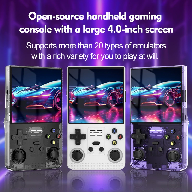 Новая портативная игровая консоль R39 MAX с открытым ПО, 4.0-дюймовый HD экран, ретро-джойстик
