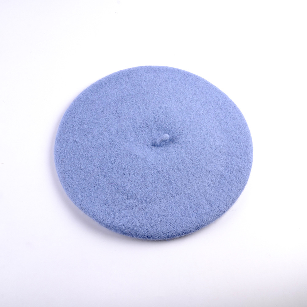 Unisex Wool beret Autumn-winter vintage woolen painter's hat Winter hat Lady's bud hat_voghion.com