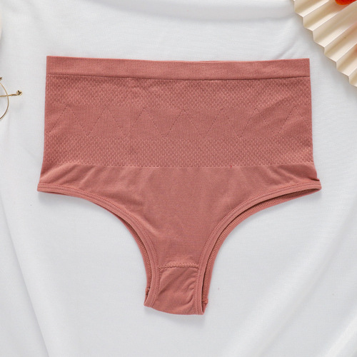 One-piece hot-selling high-end seamless mid- and high-waisted underwear, tummy-controlling, waist-shaping, and high-stretch women's briefs