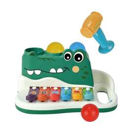 小鳄鱼敲琴趣味敲球玩具手敲琴玩具宝宝音乐益智乐器早教婴儿玩具