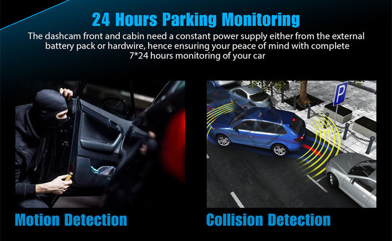 New A22 Driving Recorder 3 Cameras Hd 1080P Three-Lens Reversing Image Wifi Car Dv
