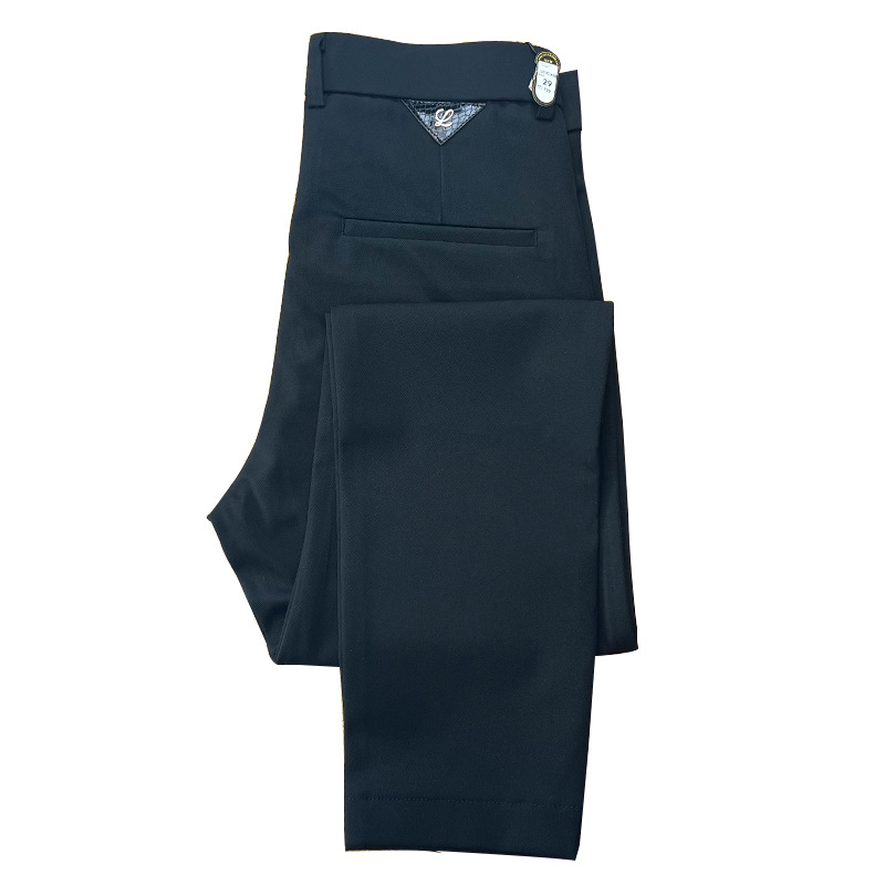 2023 Spring and Summer Thin Men's Trouser Leg Split Leg Casual Pants High-end Handsome All-match Triangle Straight Leg Pants