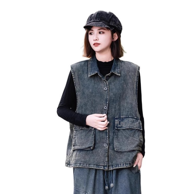 Denim spring trend vest