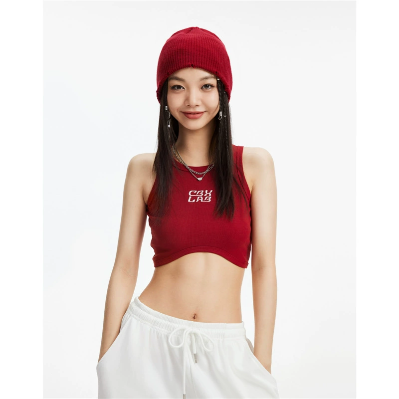 Уличный танец короткий джазовый танец женский хип-хоп танец спортивный жилет прилив летняя волна