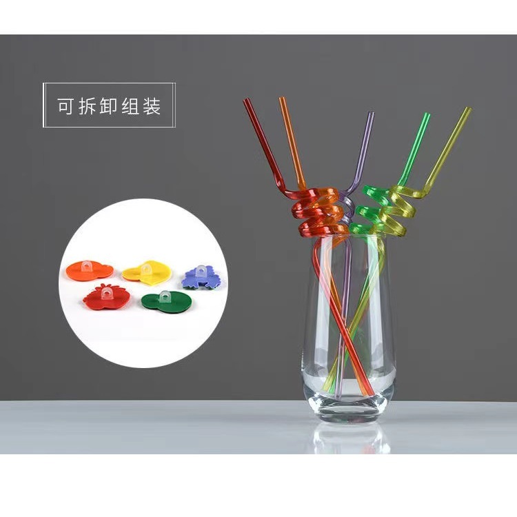 Pajitas creativas para niños de moda, pajitas en forma de fruta, pajitas lavables y reutilizables, pajitas térmicas transfronterizas