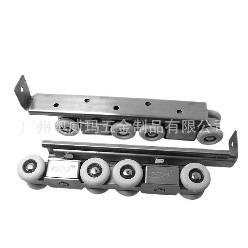 不锈钢吊轮家用推拉移门静音导轨滑轮8轮轴承木门广东智造