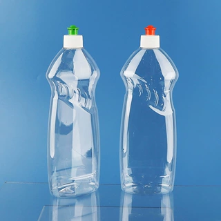 塑料瓶空瓶子定制 750ml洗洁精透明扁瓶包装 750毫升PET消毒液瓶