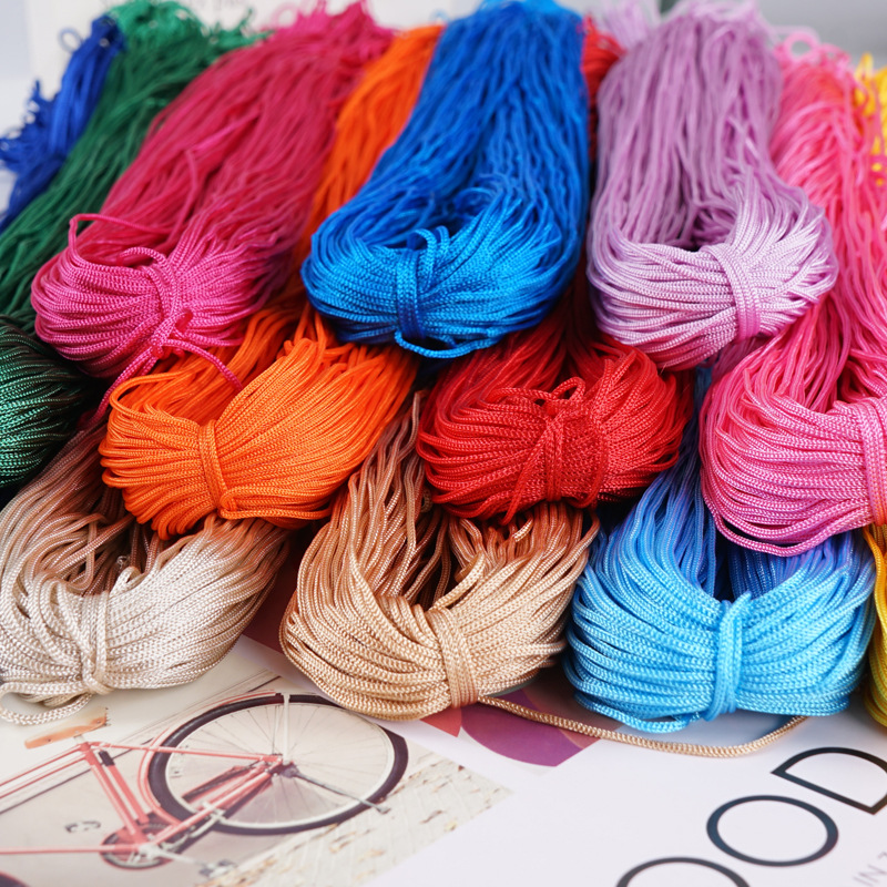 厂家直供1MM冰丝线空心线钩针鞋垫手工编织帽子线毛线现货批发