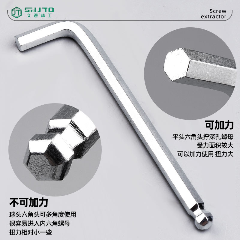 Venta al por mayor de fábrica de 9 piezas de cabeza de bola tarjeta llave hexagonal en forma de L placa combinación de mano traje herramientas de hardware