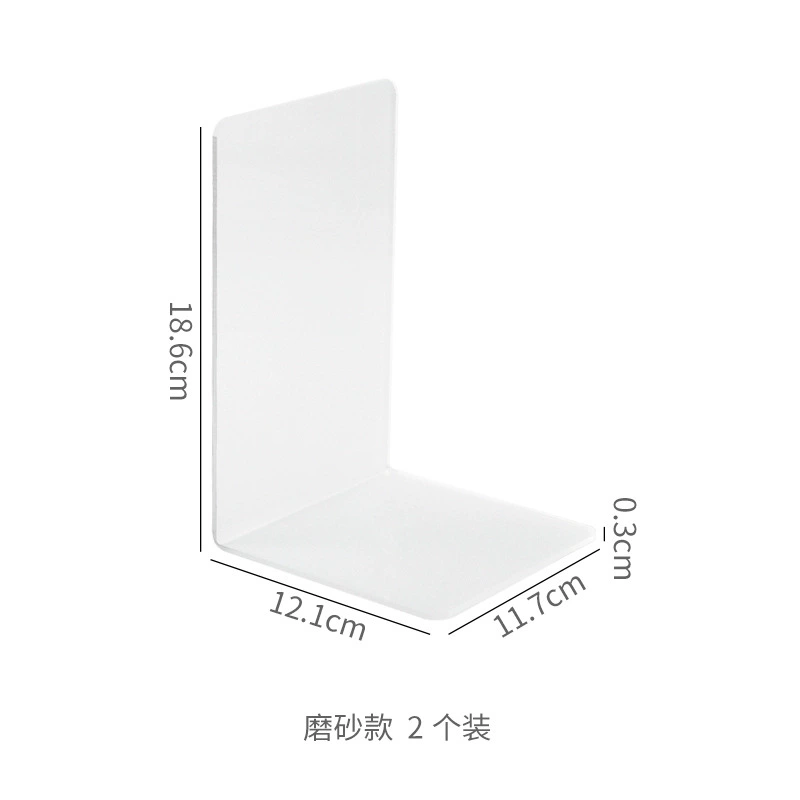 Acrylic transparent book Student desktop storage separation book file bookshelf office information frame