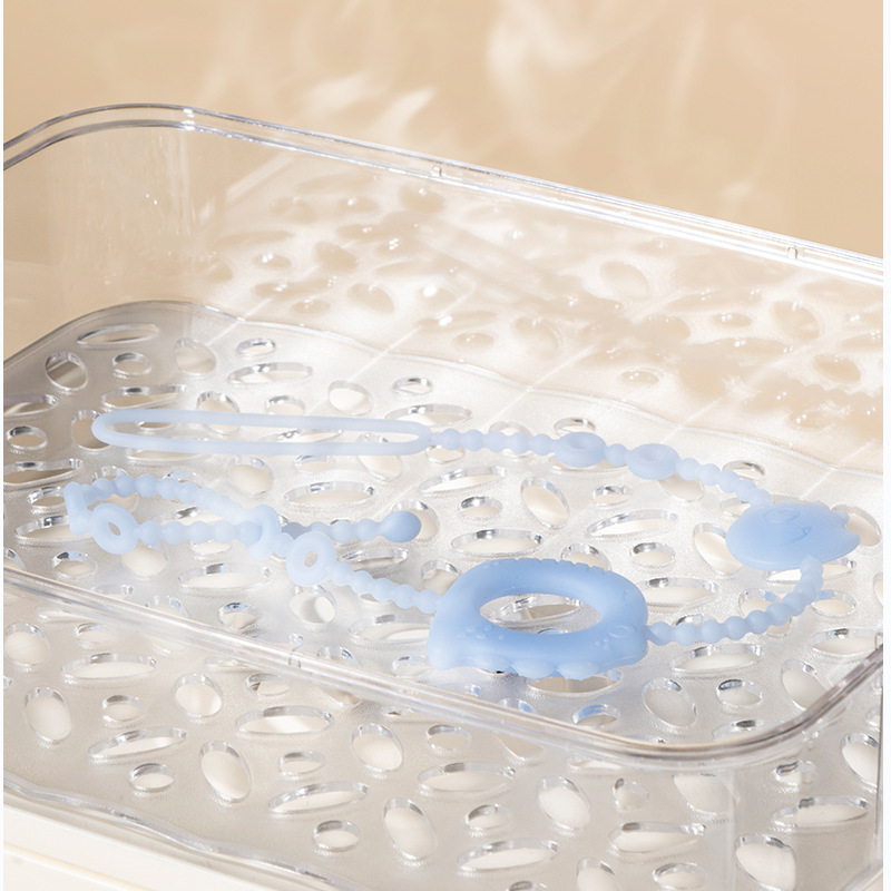 Silicone Anti-falling Chain Gum Baby Grinding Stick Toy Bite Dinosaur Anti-losing Rope Baby Pacifier Chain