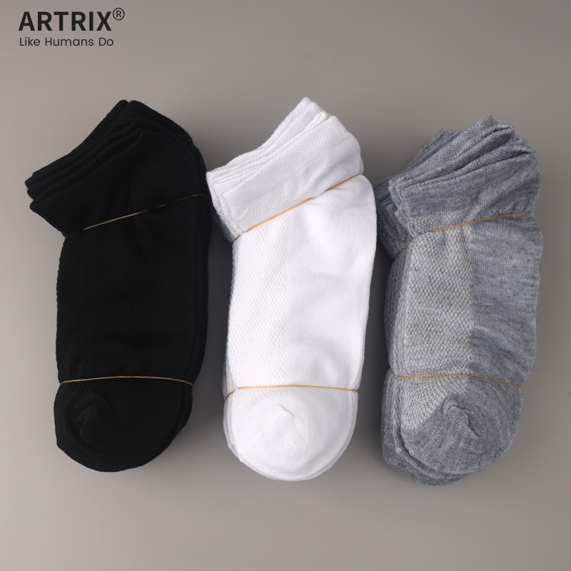 Mesh socks men and women short socks boat Socks men's socks labor protection polyester cotton disposable shallow thin polyester short tube thin 6173