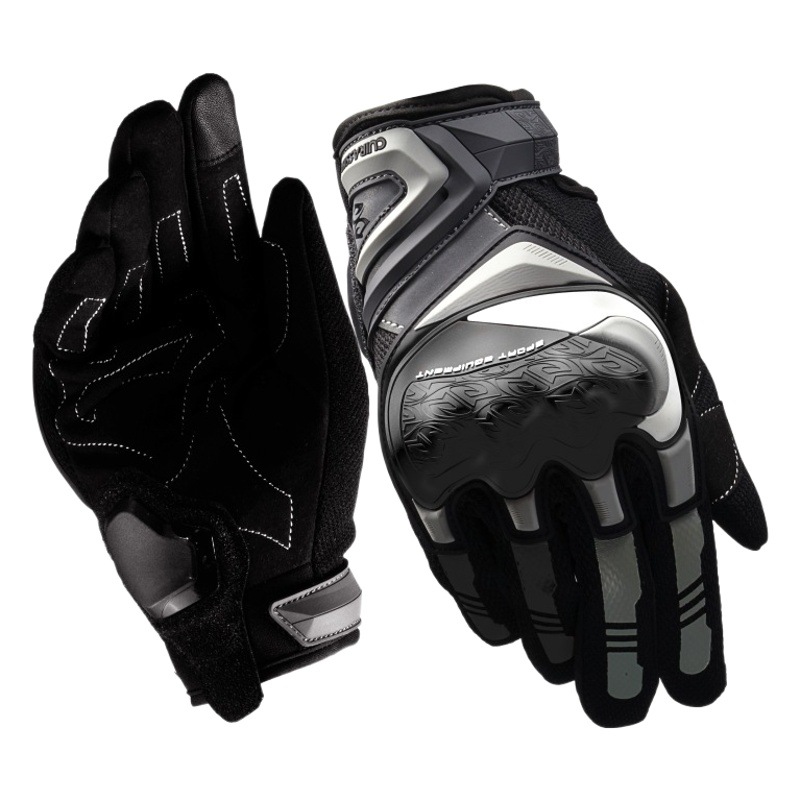 Guantes de moto transfronterizos Four Seasons al aire libre de protección motocicleta carretera Knight fuera de carretera pantalla táctil guantes reflectantes para hombres