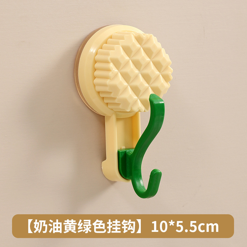 吸盘挂钩旋转真空免打孔无痕多巴胺奶油风客厅厨房卫生间门厅收纳|undefined
