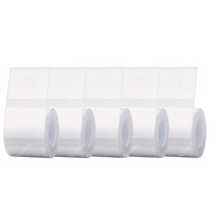 5 Rolls of High-Quality Label Printing Paper Pure White Colorful Thermal Self-Adhesive Waterproof Label Stickers