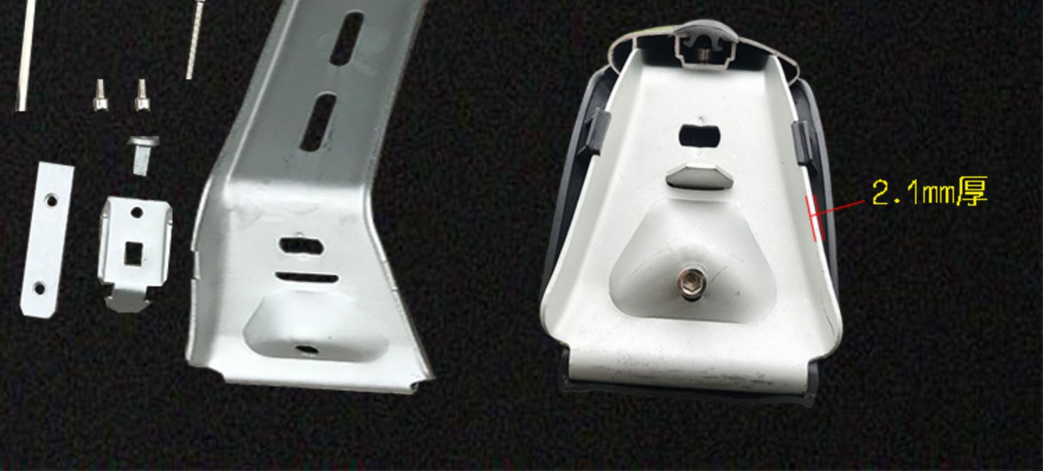 Universal car roof load-bearing crossbar, aluminum alloy lockable crossbar, modified travel rack crossbar bracket