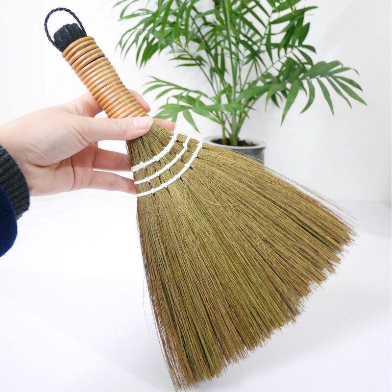 Miscanthus Broom Ground Broom Wooden Flooring Soft Hair Broom Household Ground Windowsill Hair Cleaning Tool Mcanthus Environmental Protection