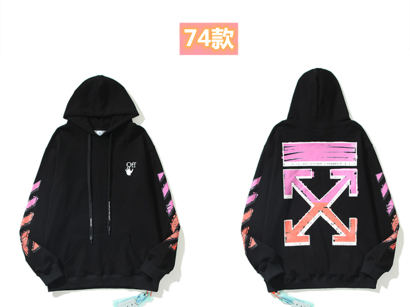 Marca de moda offwhite graffiti religioso pintura al óleo impresión de flecha hombre y mujer suelta OW pareja alta calle hoodie abrigo