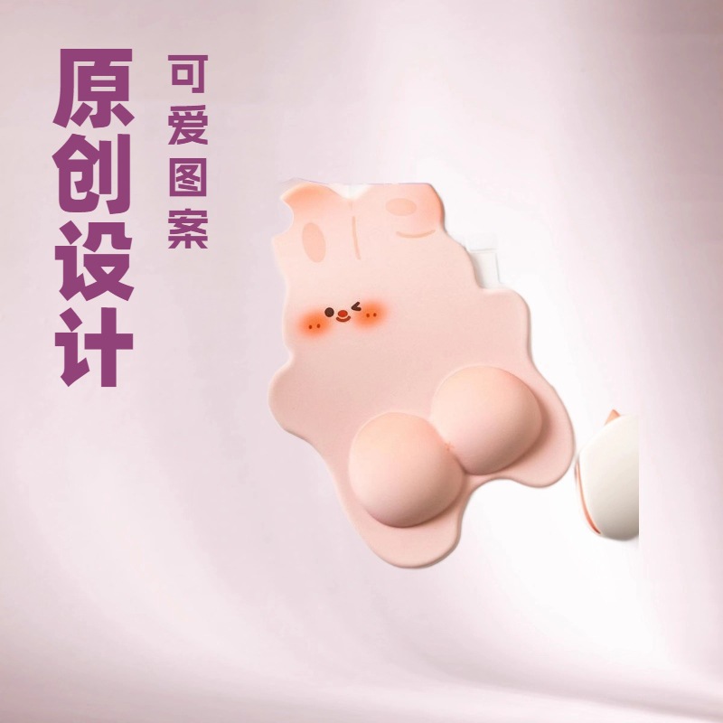 Cojín de goma natural almohadilla de ratón para muñecas de niñas lindo protector muñeca de escritorio computadora almohada de mano