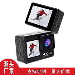 クロスボーダー爆型カメラデジタルビデオカメラ4kハイビジョン二重スクリーン防水オートバイの騎乗記録計運動家庭用