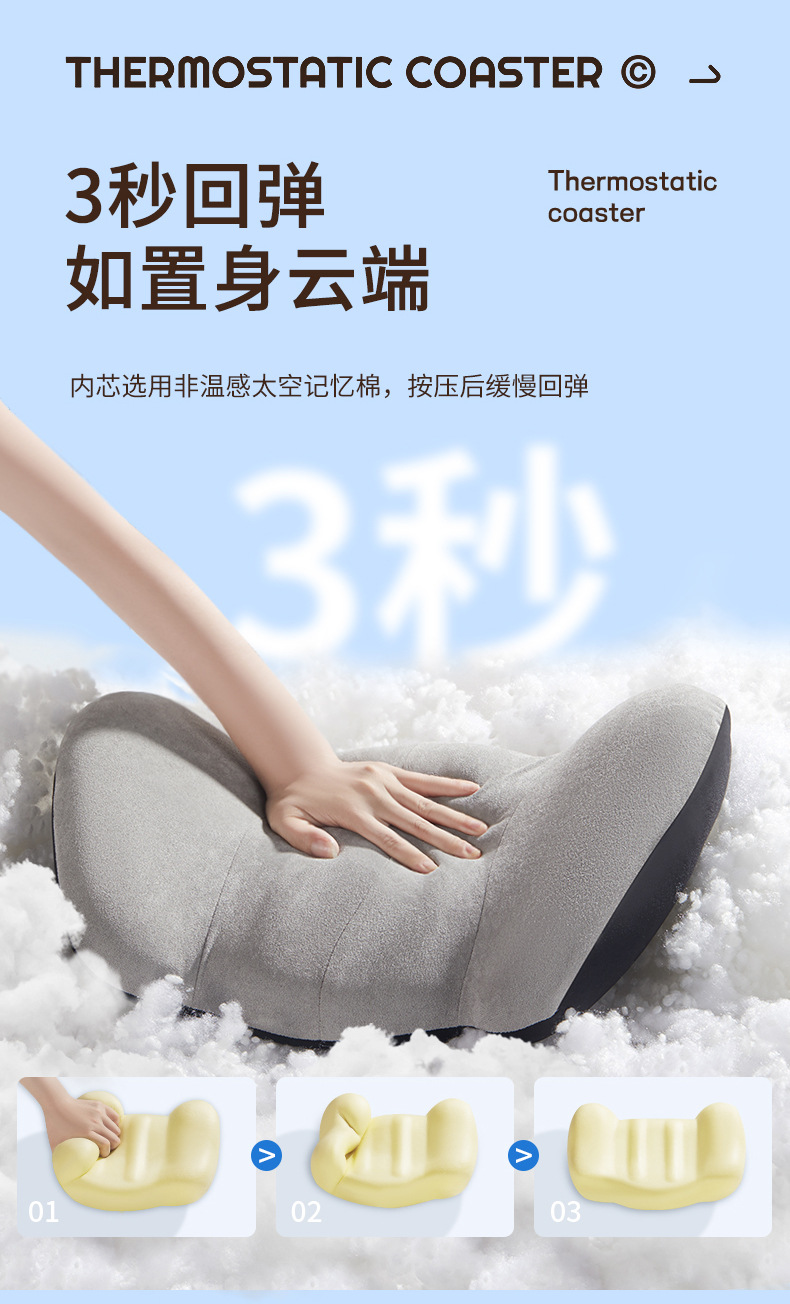 Car electric massage headrest lumbar support artifact waist support car driver cushion car lumbar support driving seat backrest