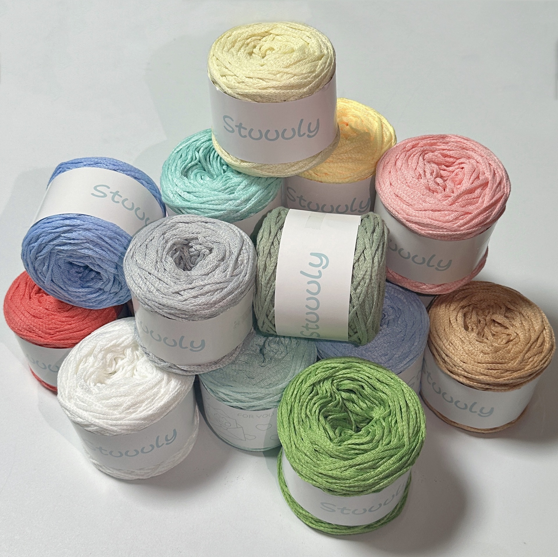 3mm Hollow Cotton Thread Hemp Thread Round Strand Yarn Korean Hand-knitted Crochet diy Material Cotton Rope Manufacturer Wholesale