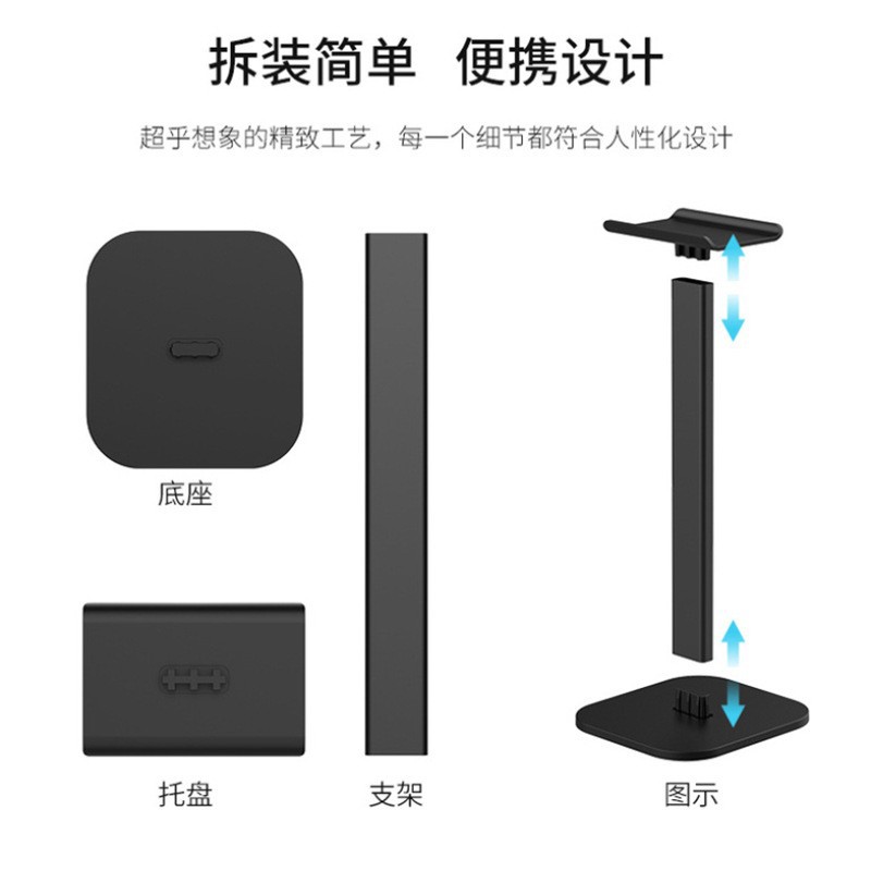 Soporte para auriculares Soporte de almacenamiento al por mayor Soporte para auriculares Soporte para auriculares multifunción para deportes electrónicos Soporte de exhibición para auriculares