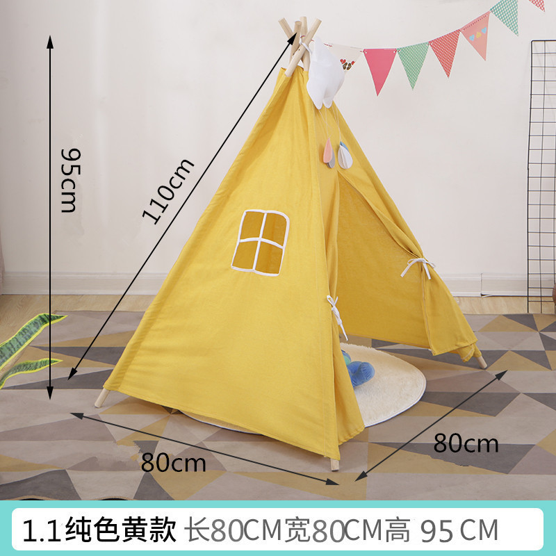 Accesorios de fotografía para niños Indio pequeña tienda de campaña casa de juegos interior Castillo princesa habitación tienda pintada a mano