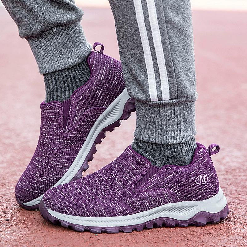 Универсальные повседневные кроссовки для мужчин и женщин на весну и осень, дышащие спортивные кроссовки из сетчатого трикотажа, обувь для родителей