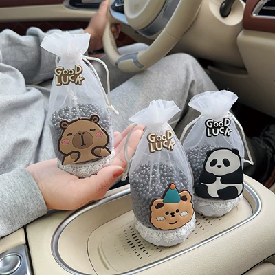 Aktiv kömürlü qoxu uducular Cute Cartoon Charcoal Bag for Car Use