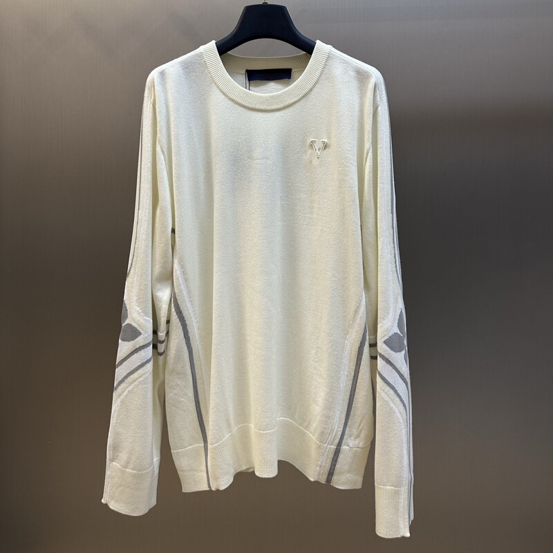 Ceiling Duzhajia 26Ss Early Spring New Ski Series Lettered Floral Knit Sweater Double-Ply Wool Blend
