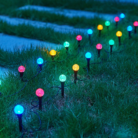 Outdoor solar lawn bubble ball floor insert lamp outdoor courtyard garden guide street lamp waterproof decorative lamp wholesale