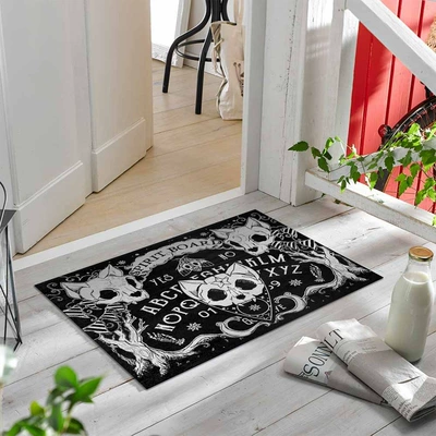Avtomobil döşəmə paspasları — Pumpkin Head Mat Carpet - rzxx-gothic-black-magic-series-4-40-60cm-skin-friendly-suede