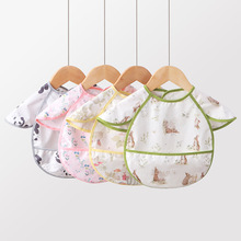 【厂家直发】宝宝饭兜儿童防水防脏罩衣婴儿围嘴卡通围兜反穿衣