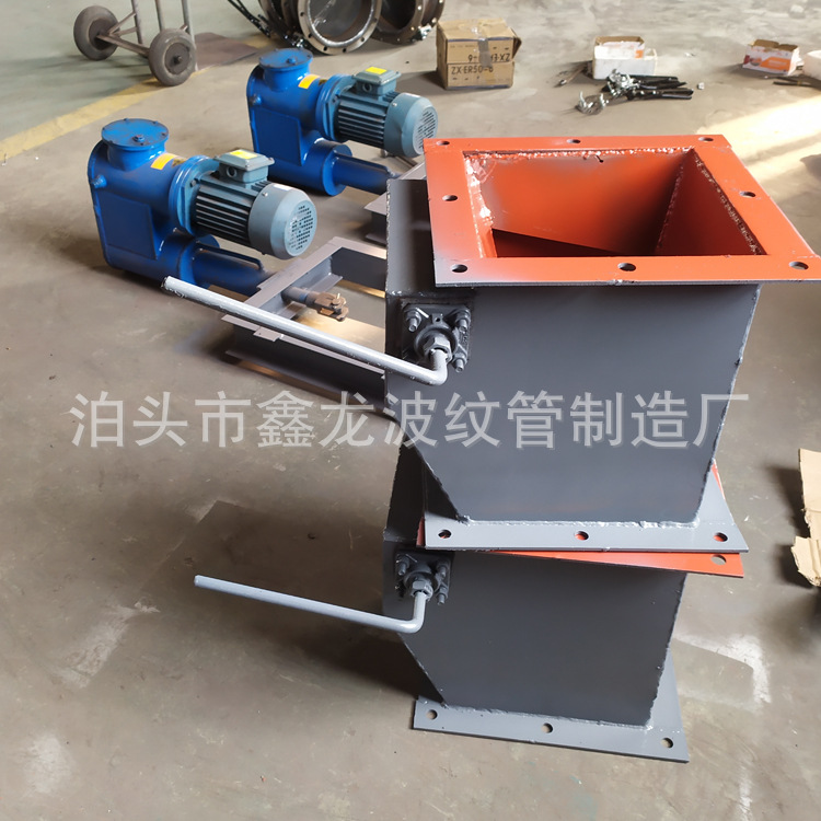 300方形重锤翻板阀 碳钢锁风翻板卸料阀 手动双层重锤式下料阀