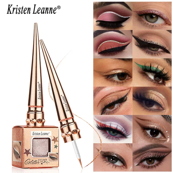 Amazon Cross-Border Makeup Bestsellers: Festival Stage Diamond Sparkle Pearlescent Waterproof Liquid Eyeliner Glitter Eyeliner Pen