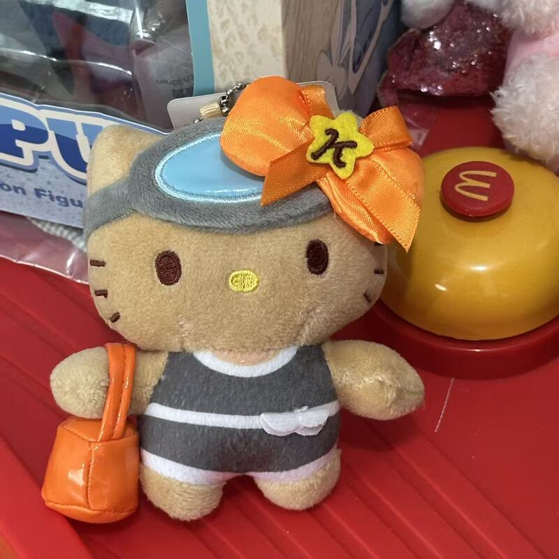 济州岛黑皮限定新款HelloKitty可爱毛绒挂件钥匙扣海女kt热门礼物|undefined