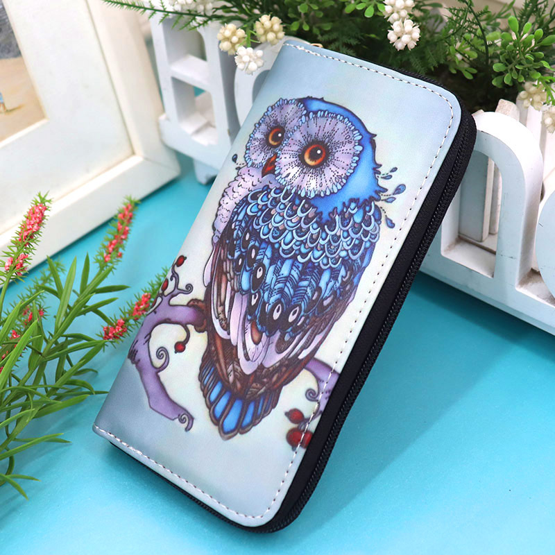 Women's Owl Pu Leather Zipper Wallets display picture 13