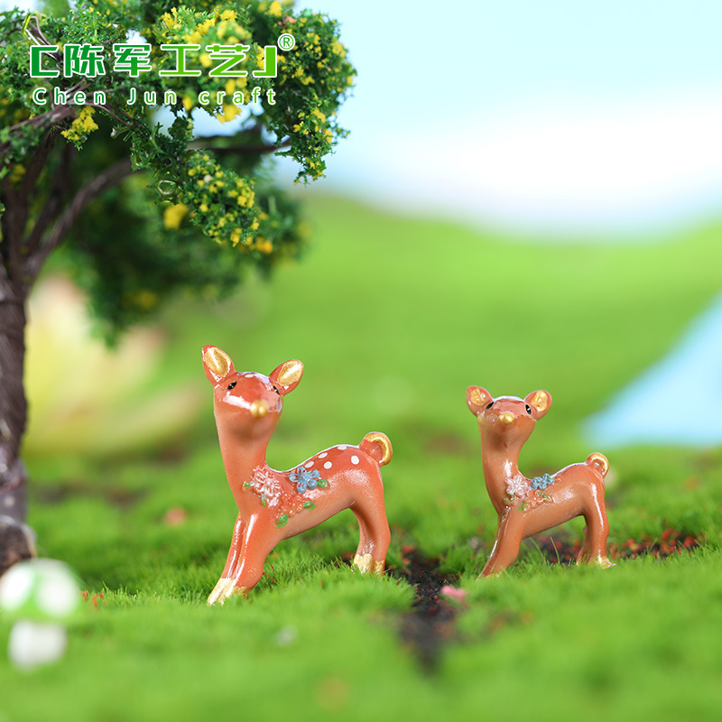 Tuần lộc mai hoa, decor rừng tuyết Noel DIY, phụ kiện tiểu cảnh Giáng Sinh (z-CJ-881)