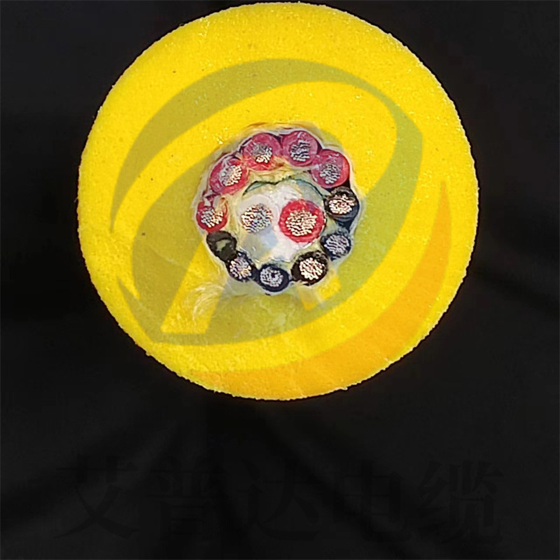 水下机器人漂浮电缆  水下设备专用零浮力漂浮电缆防水电源线