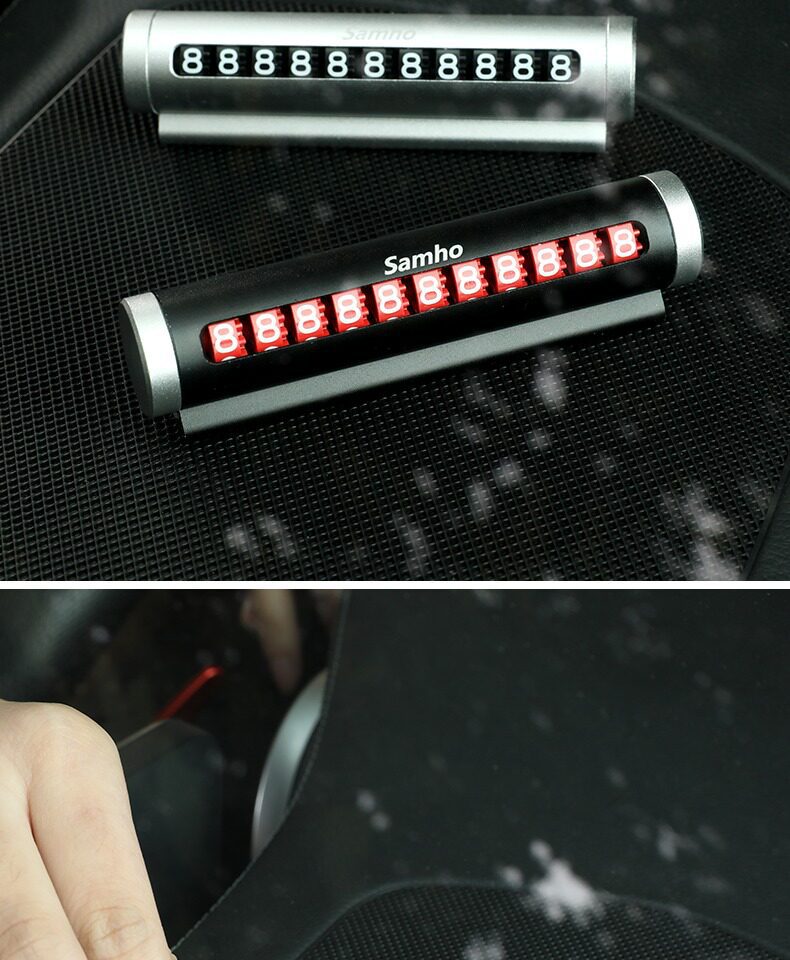 Temporary Parking Sign, Car Moving Phone Number Plate, Personalized Car Accessories, Creative Car Decoration